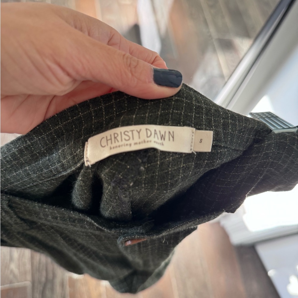 Christy Dawn Green Crop Pants - Picture 6 of 7